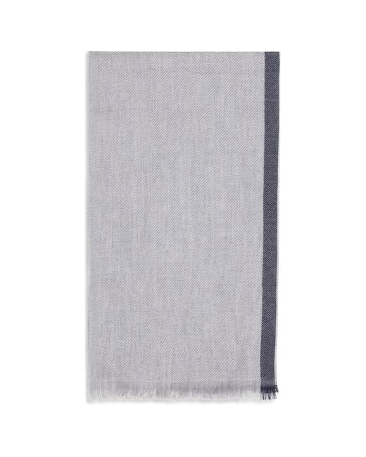 Brunello Cucinelli Gray Scarves for men