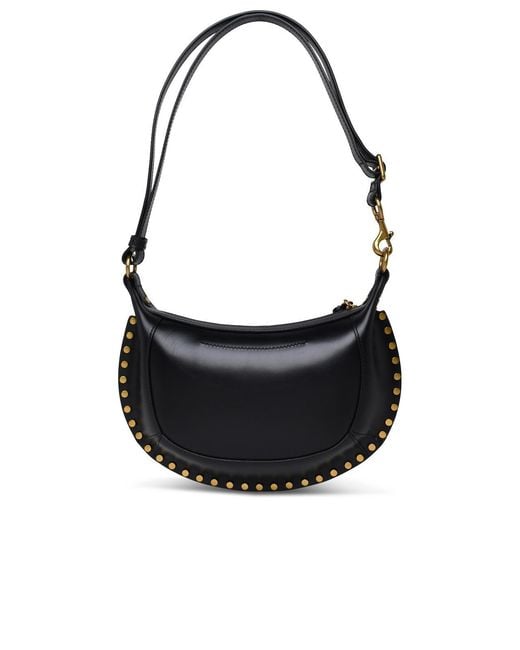 Isabel Marant Black 'Oskan Moon' Leather Bag