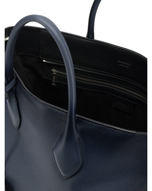 Ferragamo Blue Shoulder Bags