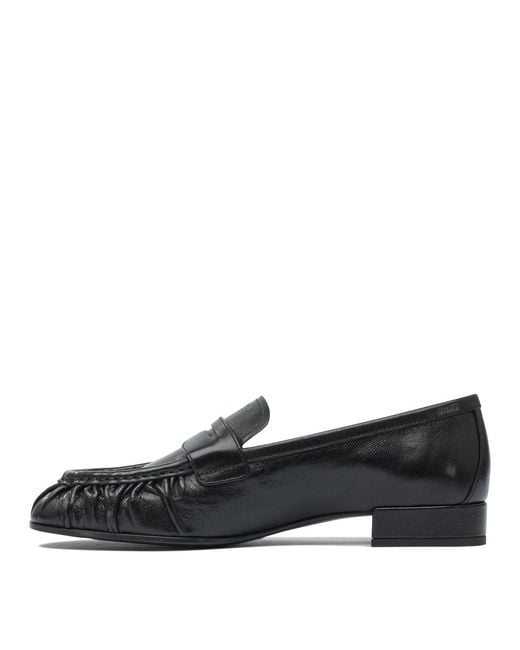 Prada Black Leather Loafers