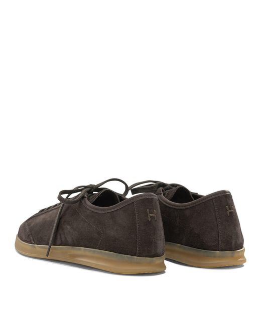 Henderson Brown Lamb Leather Sneakers for men