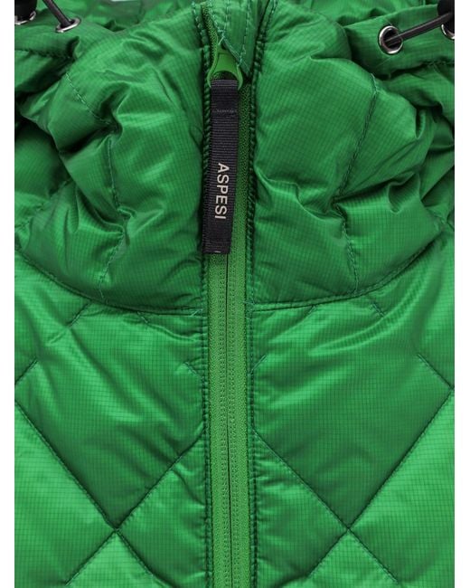 Aspesi Green Ginger Nylon Down Jacket