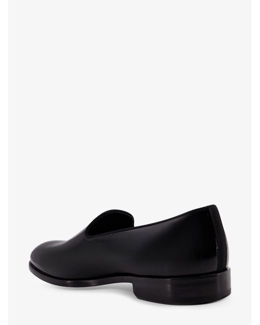 Doucal's Black Patent Leather Loafers for men