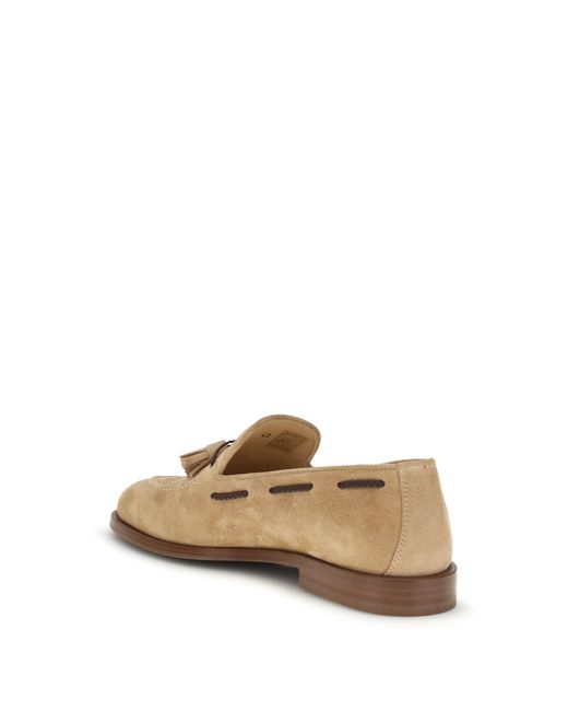 Brunello Cucinelli Natural Tassel Loafers for men