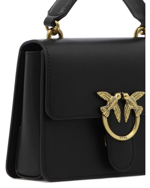 Pinko Black Love One Hand Bags