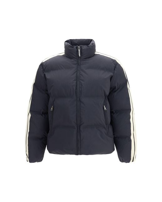 Palm Angels Blue Classic Logo Track Down Jacket for men