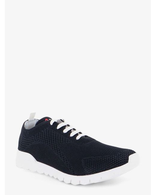 Kiton Blue Sneakers Knitted Fabric for men