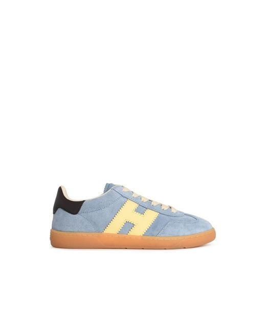 Hogan Blue 'Cool' Light Suede Sneakers