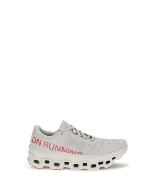 On Shoes White Cloudmster 1 Sneakers Camellia