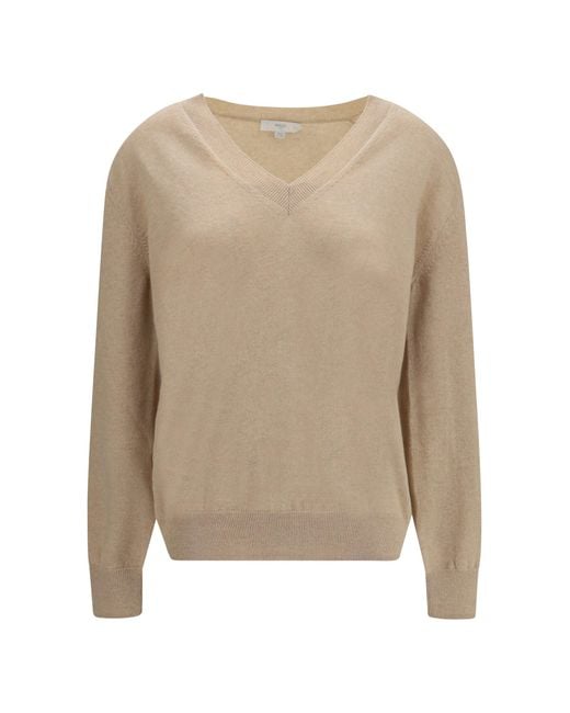 Malo Natural Cashmere V-Neck Sweater