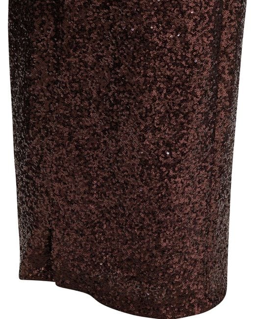 Semler Sequined Midi Skirt Skirts Brown