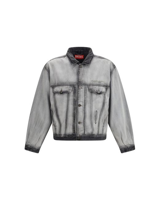 DIESEL Gray D-Denver Denim Jacket for men