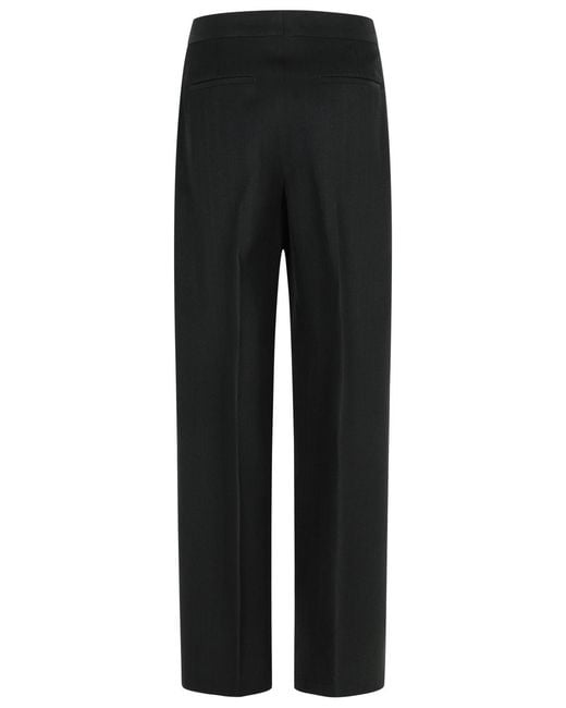 Jil Sander Black Viscose Blend Trousers