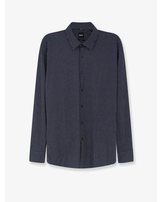 Boss Blue Hank Jersey Shirt for men
