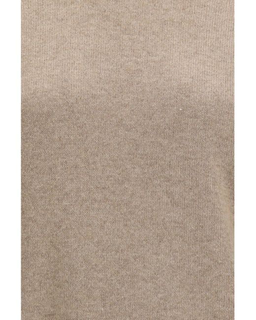 Brunello Cucinelli Natural Cashmere Turtleneck Sweater