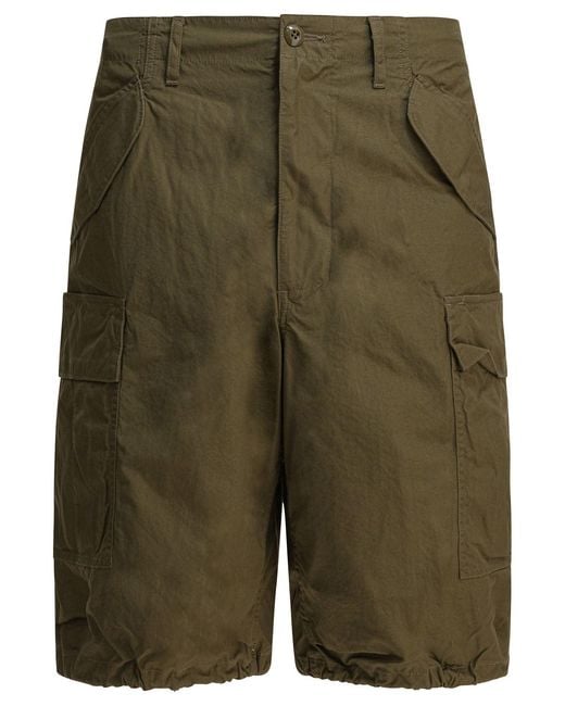 Beams Plus Green Mil Shorts for men