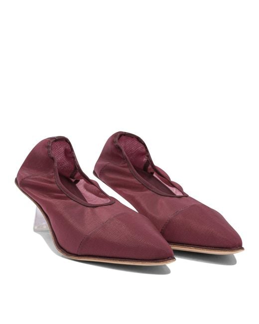 STUDIO AMELIA Purple Heeled Shoes Bordeaux