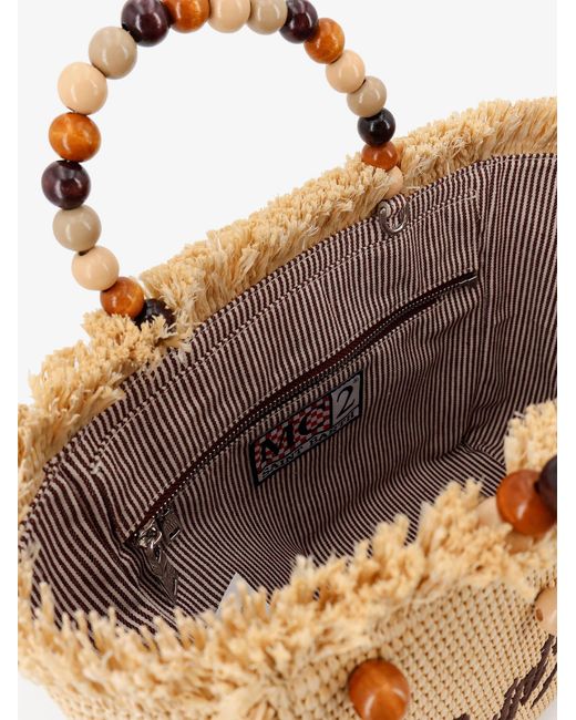 Mc2 Saint Barth Natural Colette Straw Raffia Handbag