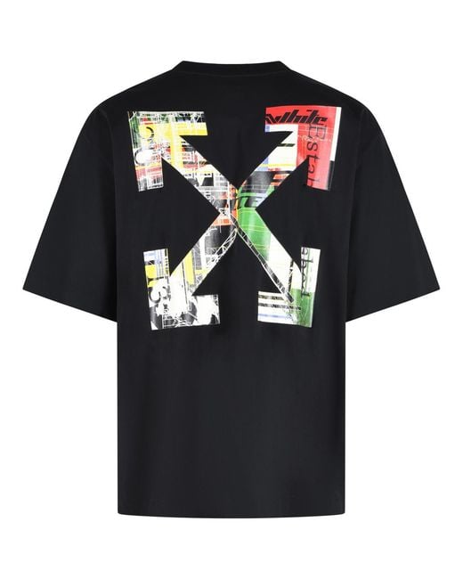 Off-White c/o Virgil Abloh Black 'Industrial Arrow' Cotton T-Shirt for men