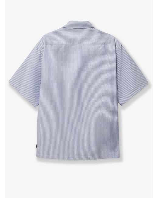 Woodbird Blue Cotton Shirt Ox Flower for men