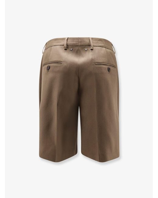 Golden Goose Deluxe Brand Natural Deluxe Brand Virgin Wool Shorts for men