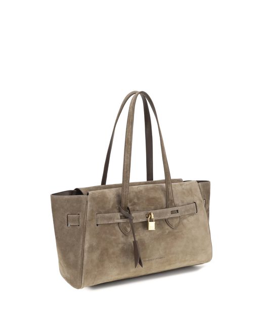 Brunello Cucinelli Natural Shoulder Bag Torba