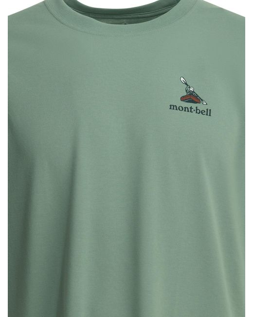 Montbell Green T-Shirts for men