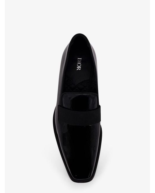 Dior Black Dior Palmares Patent Leather Loafers for men