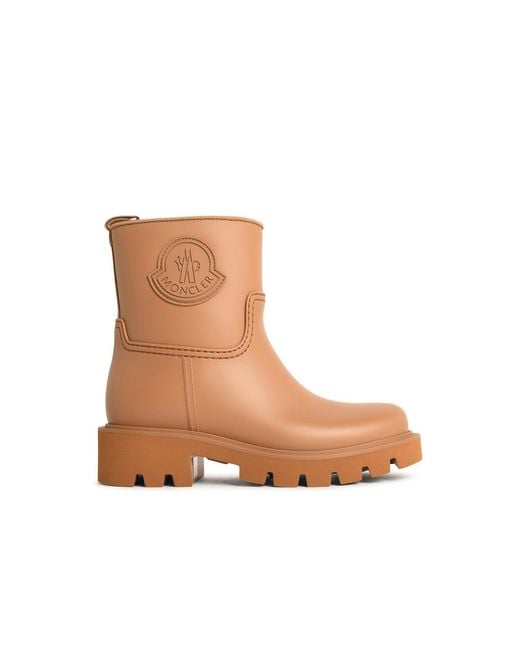 Moncler White 'Kickstream' Light Pvc Rain Boots