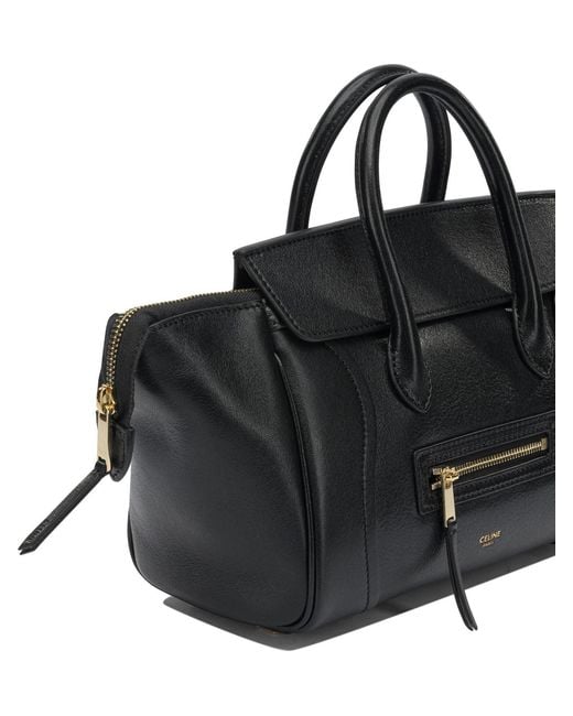Céline Black "Luggage" Small Handbag