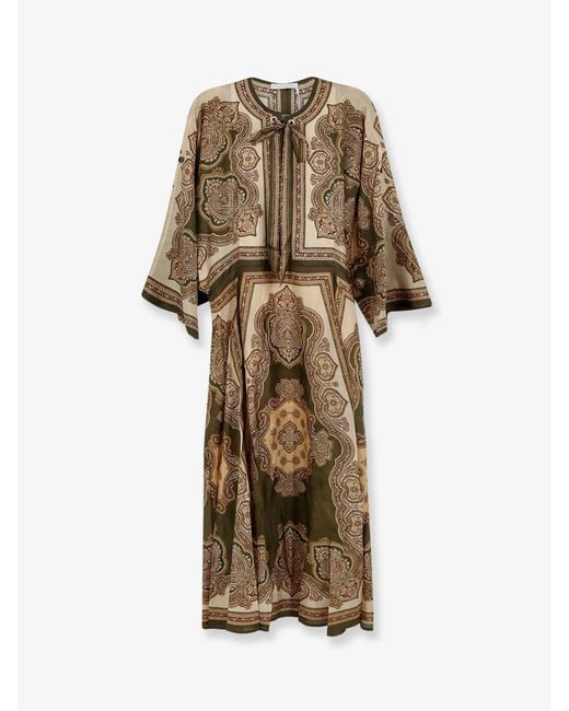 Zimmermann Natural Mahon Silk Tunic Dress