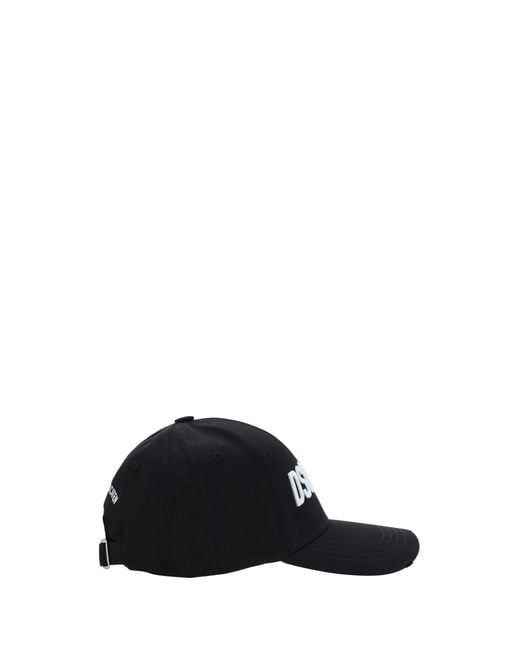 DSquared² Black Technicolor Baseball Cap for men