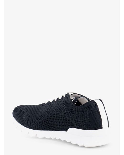 Kiton Blue Sneakers Knitted Fabric for men