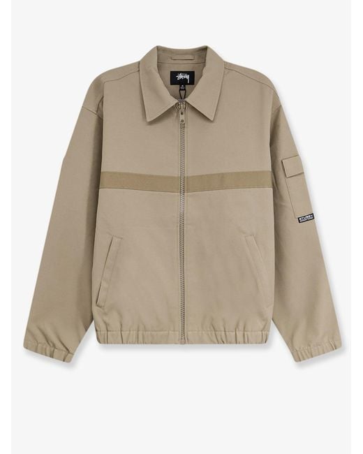 Stussy Natural Mechanic Jacket With Grosgrain Band for men