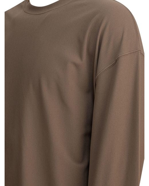 DAIWA PIER 39 Brown Crewneck Sweatshirt for men