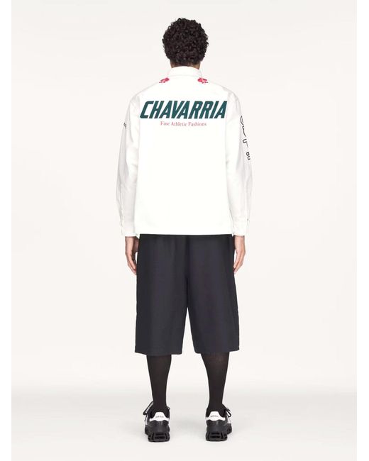 ADIDAS X WILLY CHAVARRIA White Button Up Cotton Shirt for men