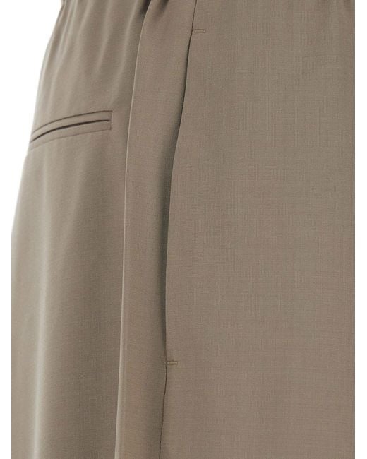 TONYWACK Natural Wool Blend Trousers for men