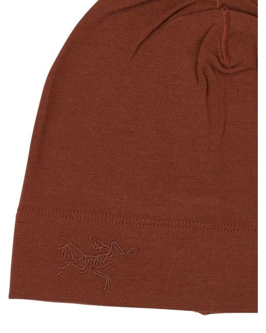 Arc'teryx Brown "Rho" Beanie for men