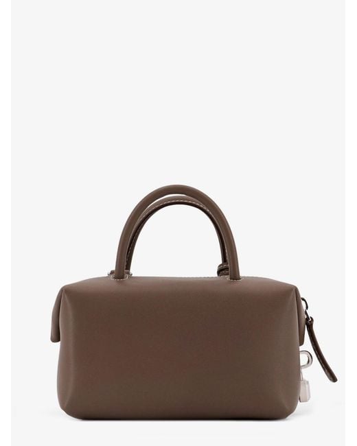 Max Mara Brown Holdalls Leather Handbag