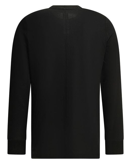 Rick Owens Black "Level" Crew-Neck T-Shirt for men