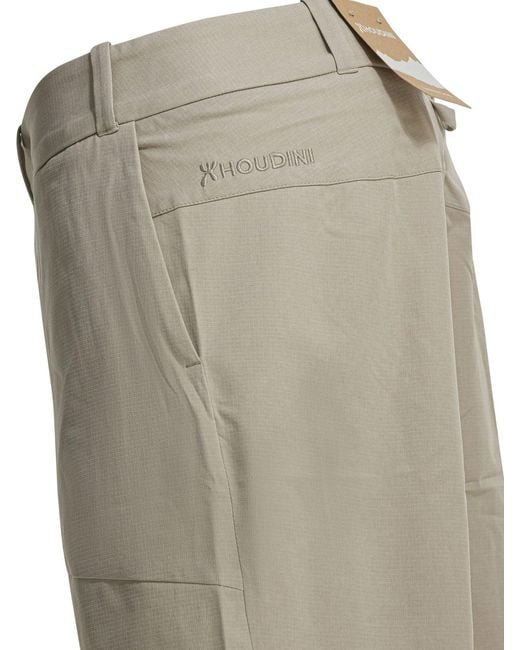 Houdini Sportswear Gray "M's Go Shorts" Technical Shor for men