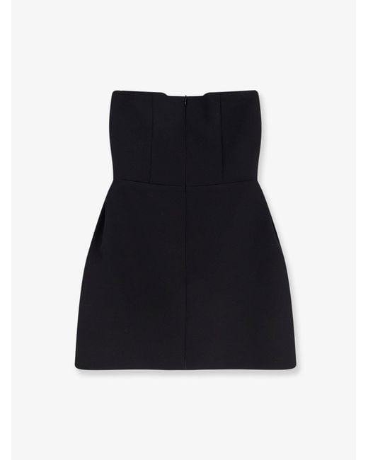 ACTUALEE Black Mini Dress With Stays
