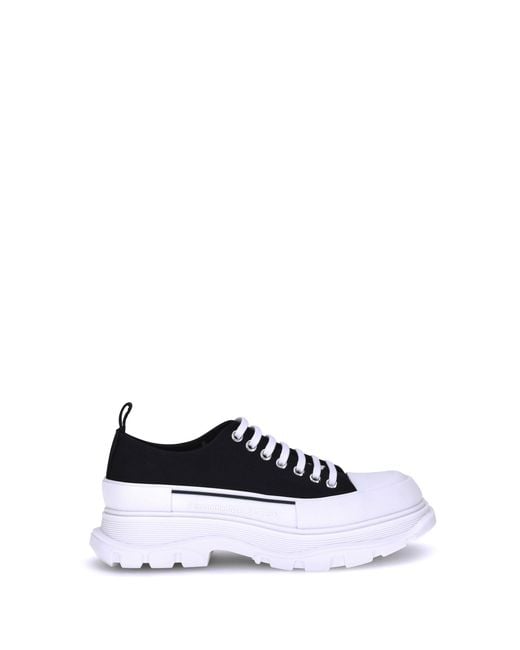 McQueen White Tread Slick Sneakers for men