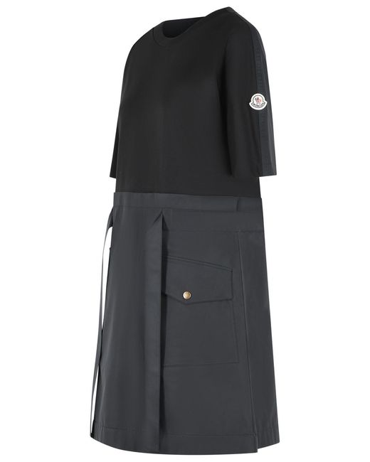 Moncler Black Cotton Dress