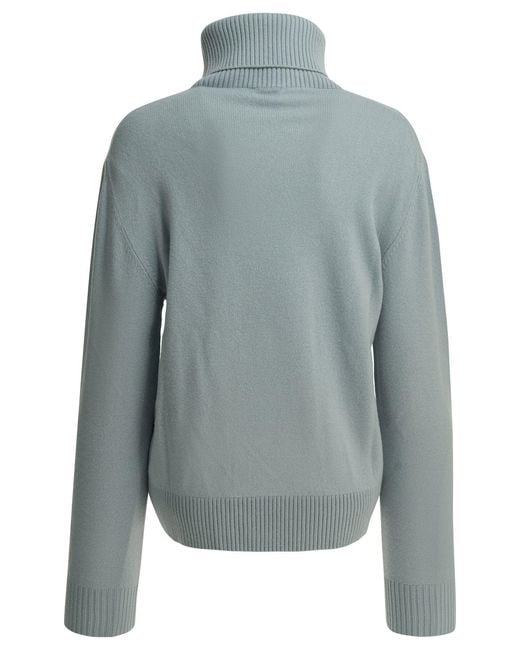 Semler Blue Cashmere Turtleneck Sweater Light