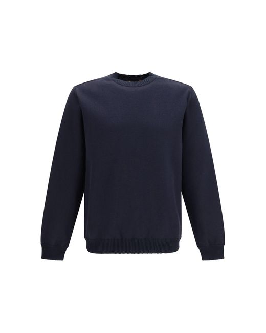 Loro Piana Blue Whitney Crew Neck Sweatshirt for men