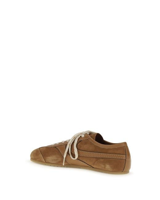 Dries Van Noten Brown Suede Sneakers for men