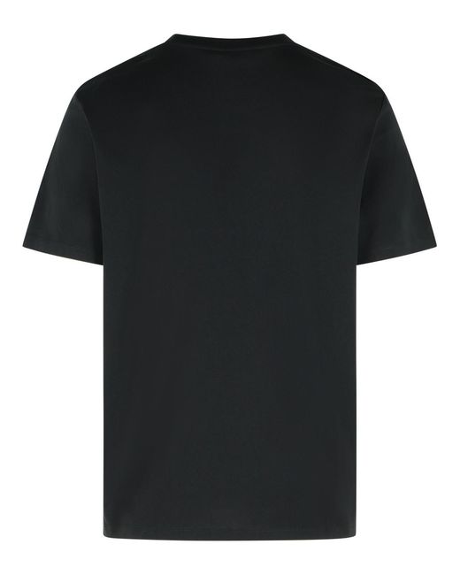 Balmain Black Cotton T-Shirt for men