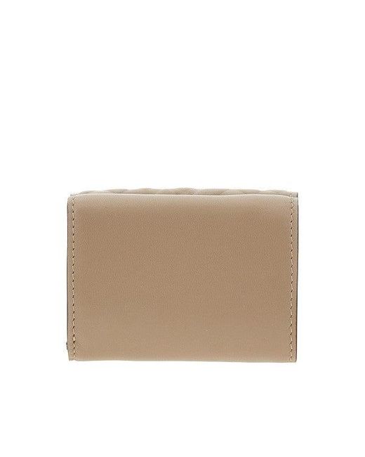Fendi Natural Micro Trifold Baguette Wallet