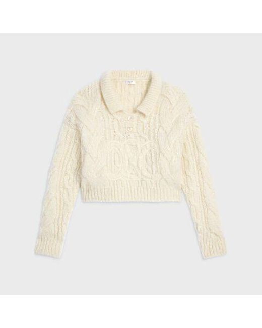 Women's White Wool Jumper